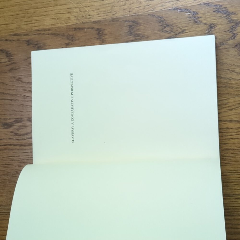 Vintage 70s Slavery A Comparative Perspective Paperback Nonfiction Book - Picture 6 of 17